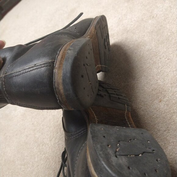 Men's Red Wing Black Leather Boots, 9014, US 8.5 - Picture 7 of 9